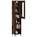 Credenza Rovere Fumo 34,5x34x180 Cm In Legno Multistrato - Foto miniatura 3