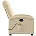 Poltrona Massaggiante Reclinabile Crema in Tessuto - Foto miniatura 7