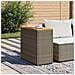 Tavolino Giardino Piano In Legno Grigio 58x27,5x55cm Polyrattan - Foto miniatura 3