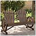 Sedia da Giardino Adirondack 2 Posti in Legno Massello di Abete - Foto miniatura 1