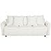 Divano Letto 3 Posti Krama Bouclé Bianco Con Contenitore - Foto miniatura 6
