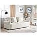 Divano Letto 3 Posti Krama Bouclé Bianco Con Contenitore - Foto miniatura 7