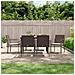 Set Pranzo da Giardino 7 pz con Cuscini in Polyrattan e Acciaio - Foto miniatura 10