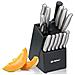 Set Coltelli 15 Pezzi Coltelli da Cucina Affilati con Blocco Supporto Multicolor - Foto miniatura 1
