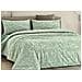 Copripiumino Sacco Piumone 100% Cotone Made In Italy Disegno Canva Piazza E Mezza Verde - Foto miniatura 1
