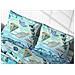 Completo Lenzuola Letto In 100% Cotone Made Italy Disegno Mare 25gi Matrimoniale Mare 25gi - Foto miniatura 3