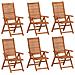 Sedie Giardino Reclinabili 6pz 56x72x107 Legno Massello Acacia - Foto miniatura 2