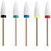Kit Di Punte Per Unghie In Ceramica, Per Levigatrici Elettriche. Include 5 Tipi. - Foto miniatura 5