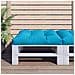 Cuscino Per Pallet Blu 70x70x12 Cm In Tessuto - Foto miniatura 1
