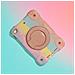 Custodia Protettiva 360° Per Ipad Mini 4/5 Con Supporto Rotante Arcobaleno - Stile Unico E Funzionale - Foto miniatura 3