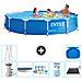 Piscina Fuori Terra - In Giro - 366x76 Cm - Blu - Include Accessori Coordinati A1728 - Foto miniatura 1