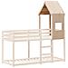Tetto Per Letto Bambini 55x99x139,5cm In Legno Massello Di Pino - Foto miniatura 2