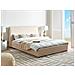 Letto Ad Acqua Bouclé Lavaur 160 X 200 Cm Beige - Foto miniatura 1