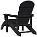 Sedia Adirondack con Poggiapiedi Nera HDPE - Foto miniatura 6