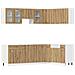 Set di Mobili da Cucina 11 pz Rovere Artigianale Truciolato - Foto miniatura 1