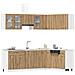 Set di Mobili da Cucina 11 pz Rovere Artigianale Truciolato - Foto miniatura 3