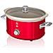 Swan Sf17021rneu Retro Slow Cooker 3,5l Pentola Rimovibile In Ceramica Antiaderente Senza Pfoa 200w Rosso - Foto miniatura 1