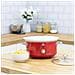 Swan Sf17021rneu Retro Slow Cooker 3,5l Pentola Rimovibile In Ceramica Antiaderente Senza Pfoa 200w Rosso - Foto miniatura 4