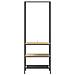 Ripiano per vestiti con mensole rovere sonoma 60 x 30 x 171 cm - Foto miniatura 5