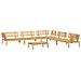 Set Divano Pallet da Giardino 6 pz in Legno Massello di Acacia - Foto miniatura 1