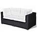 Set Divani da Giardino 6 pz con Cuscini in Polyrattan Nero - Foto miniatura 5