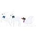 Renne LED 3 pcs Bianco Freddo Tessuto - Foto miniatura 4