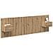 Testata con Comodino 3 pcs Rovere artigianale Legno multistrato - Foto miniatura 3