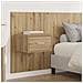 Testata con Comodino 3 pcs Rovere artigianale Legno multistrato - Foto miniatura 4
