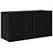 Mobile TV 4 pcs Rovere Nero Legno multistrato - Foto miniatura 5