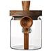 Barattolo In Vetro Borosilicato Con Cucchiaio - Contenitore Ermetico Per Alimenti 600 Ml - Foto miniatura 1