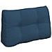 Cuscino per Schiena Blu 80 x 24 x 50 cm Tessuto - Foto miniatura 1