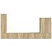 Set di Mobiletto da TV a Parete 6 pcs Rovere Sonoma - Foto miniatura 9