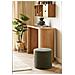 Ejby - Pouf Rotondo In Teddy Verde Ø34x36 Cm - Foto miniatura 4
