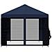 Gazebo da giardino con pareti laterali 3 x 3 m Blu - Foto miniatura 6