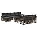 Set Divano da Giardino 11 pcs Grigio polyrattan - Foto miniatura 1