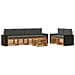 Set di divani da esterno con cuscino 7 pcs Naturale e Antracite - Foto miniatura 1