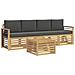 Set divani Legno di Acacia Massello - Foto miniatura 1