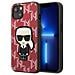 Karl Lagerfeld Klhcp13mpmnikpi Iphone 13 6,1 Custodia Rossa /rossa Monogram Ikonik Patch - Foto miniatura 1