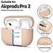 Custodia In Silicone Per Apple Airpods Pro 1 / 2 - Colore Sabbia - Foto miniatura 2