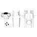 5 Covers Bianche + Viti per Minidrone Rolling Spider - Foto miniatura 3