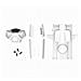 5 Covers Bianche + Viti per Minidrone Rolling Spider - Foto miniatura 1