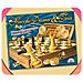 Gioco Scacchi / dama / tria In Legno 30x30 Cf1 - Foto miniatura 1