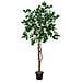 Bougainville Artificiale 150 Cm Con Fiori Rossi - Albero In Vaso Cemento Con Tronco In Legno Naturale E Liane - 3