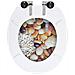 Tavoletta Wc Coperchio A Chiusura Morbida Mdf Design Ciottoli - Foto miniatura 5