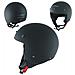 Piconet Casco Jet Frontino Moto Scooter Quad Custom Nero Opaco Ece 22-05 Taglia S - Foto miniatura 1