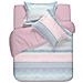 copripiumino 100% Cotone Stampato Evanie 240x260 Cm Rosa - Foto miniatura 1