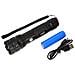 Torcia Adventure F10 In Alluminio Con Led 1x6w, Messa A Fuoco Da 500lm A 200m, Con Batteria E Porta Micro Usb - Foto miniatura 5