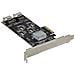 Scheda SATA PCI Express a 8 porte - Adattatore /Convertitore PCI Express GEN 2 per SSD /HDD SATA 3 con 4 Controller Host - Scheda di Espansione SATA PCIe x 4 Gen 2 a SATA III 6 Gbps - Foto miniatura 3
