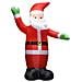 Babbo Natale Gonfiabile Decorazione Natalizia con LED IP44 3 m - Foto miniatura 3
