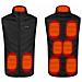 Gilet Riscaldato Con 9 Zone Di Riscaldamento, Lavabile, Nero Xl - Foto miniatura 9